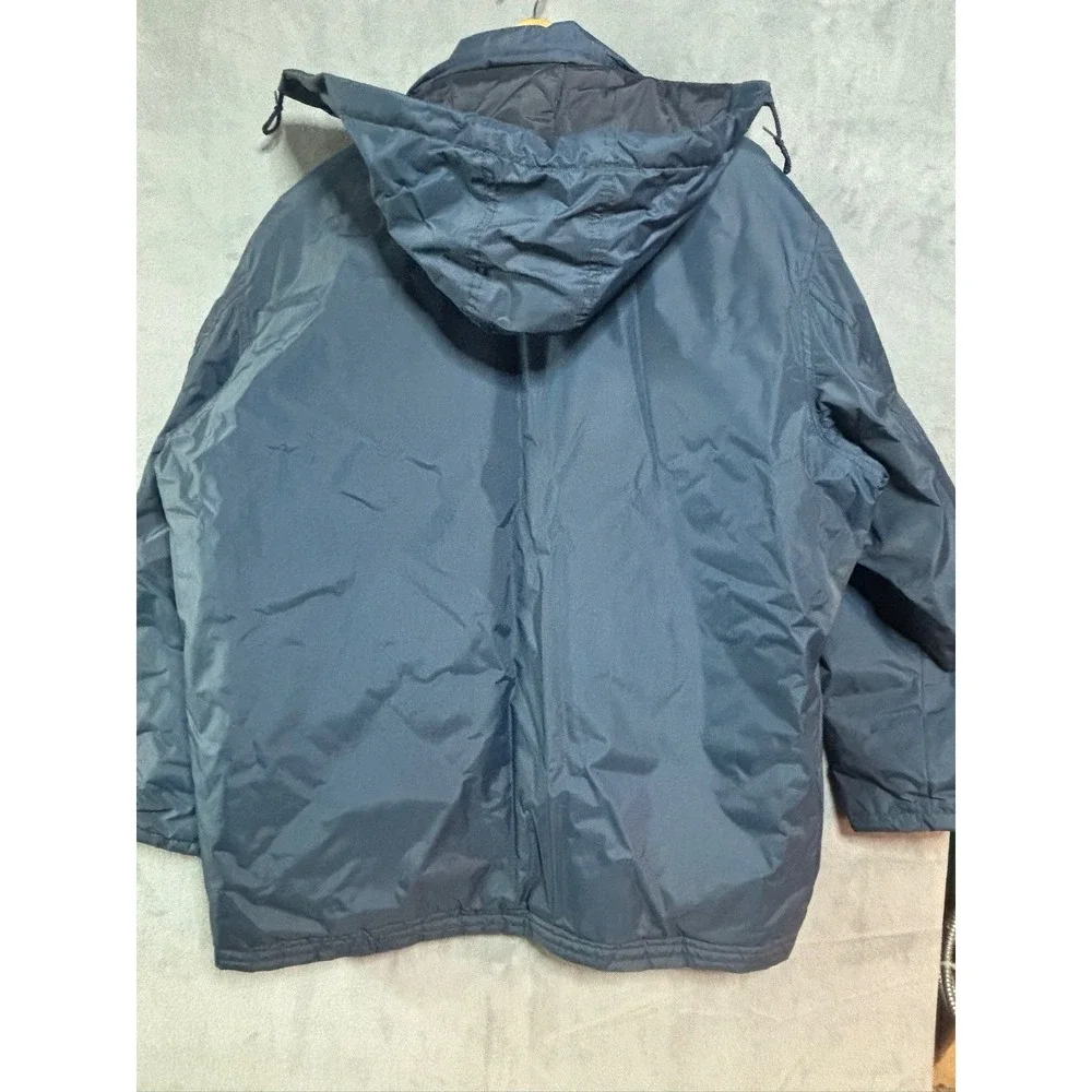 Vintage NYC Fire Department Hooded Winter Jacket 1980's 3/4 Length Size XL